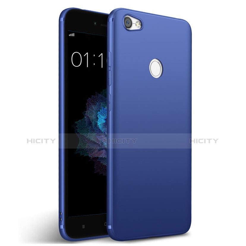 Cover Silicone Morbida Lucido per Xiaomi Redmi Y1 Blu