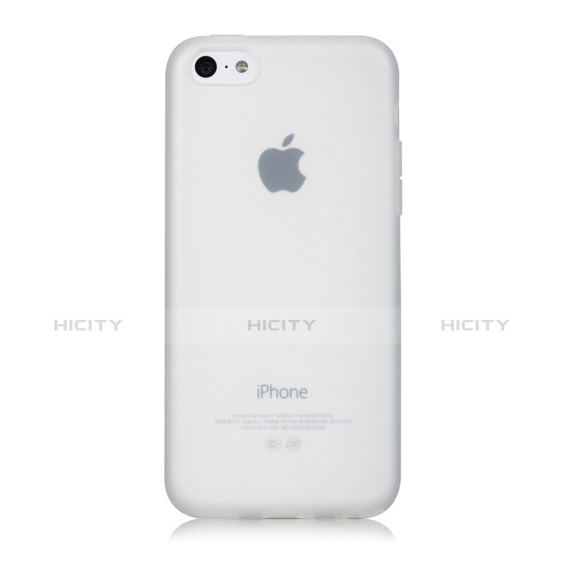 Cover Silicone Morbida Opaca per Apple iPhone 5C Bianco