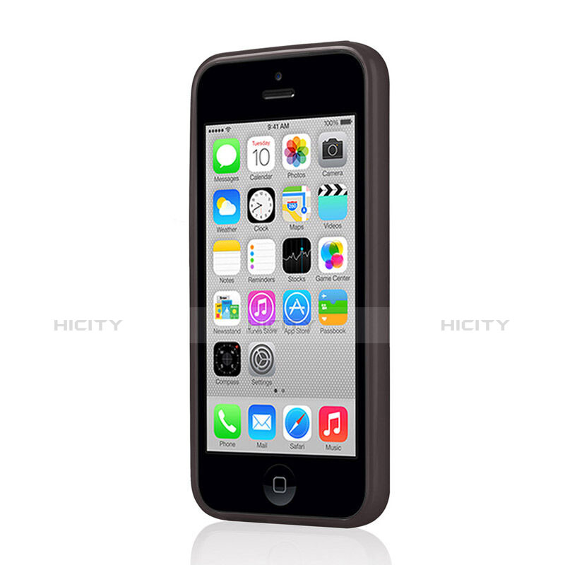 Cover Silicone Morbida Opaca per Apple iPhone 5C Nero