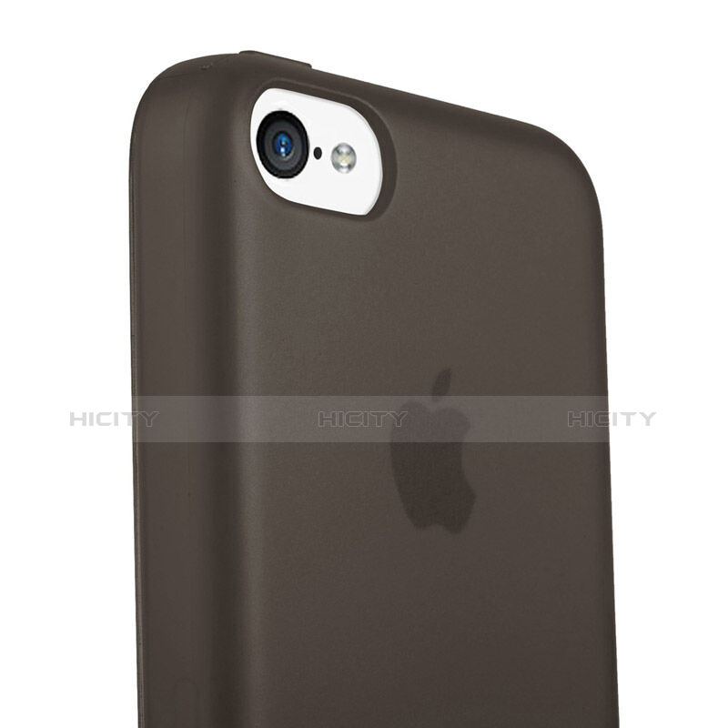 Cover Silicone Morbida Opaca per Apple iPhone 5C Nero