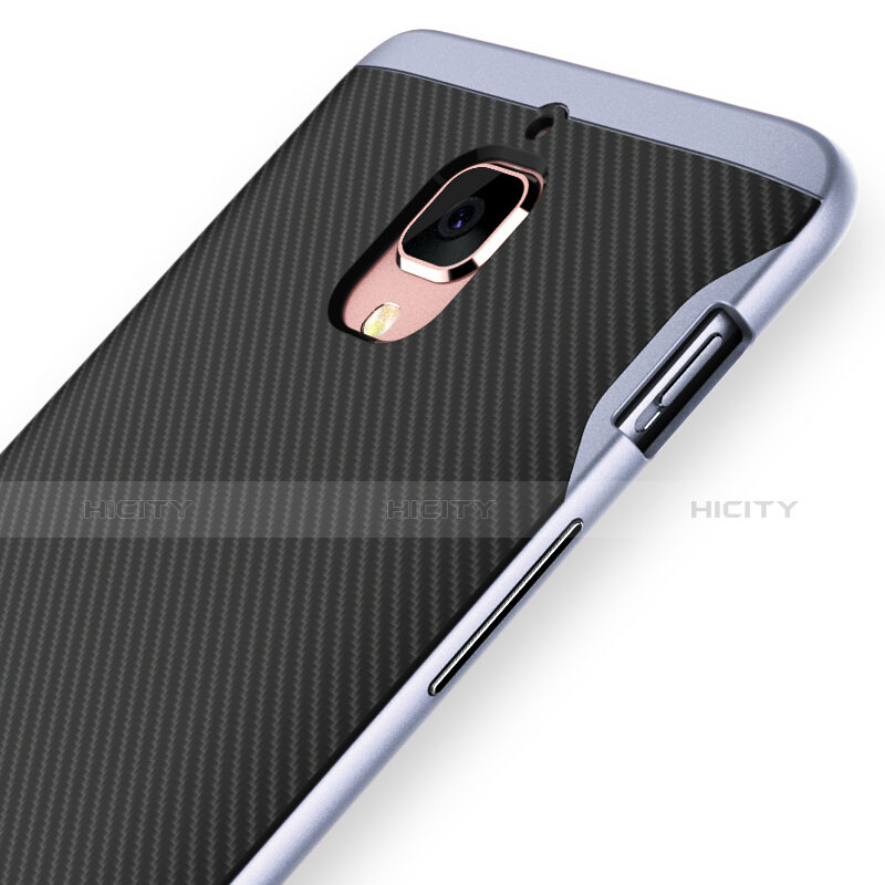 Cover Silicone Morbida Spigato per OnePlus 3T Blu