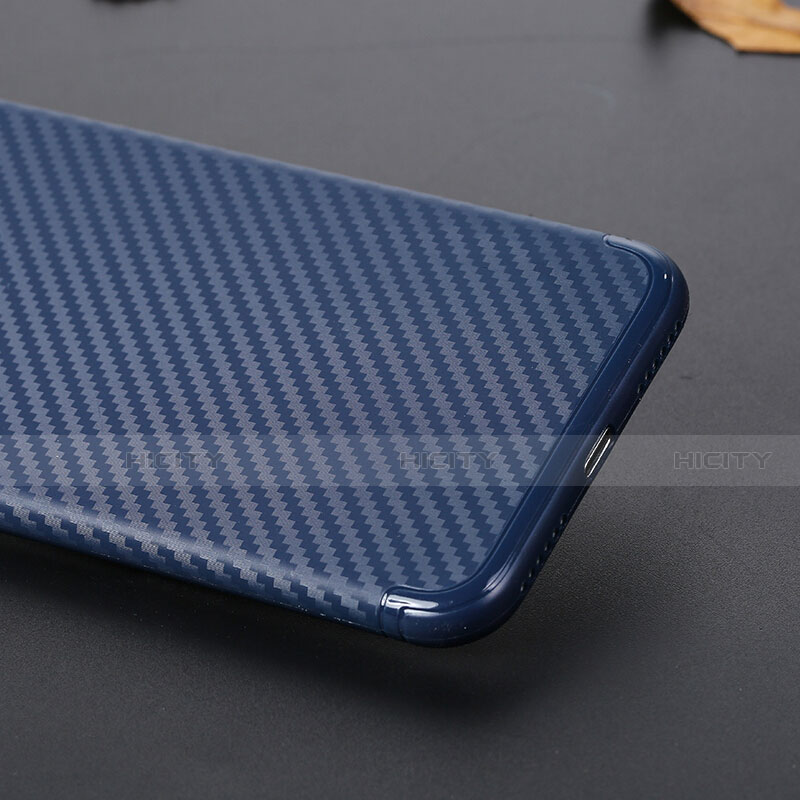 Cover Silicone Morbida Spigato Z01 per Apple iPhone SE (2020) Blu