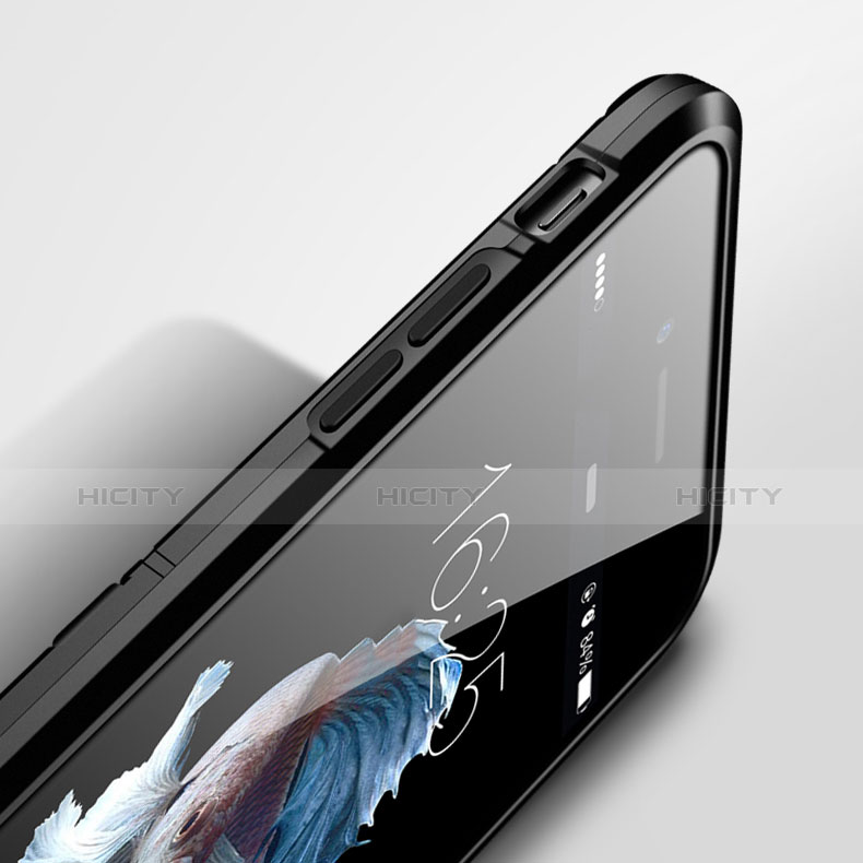 Cover Silicone Opaca con Supporto per Apple iPhone 6 Nero