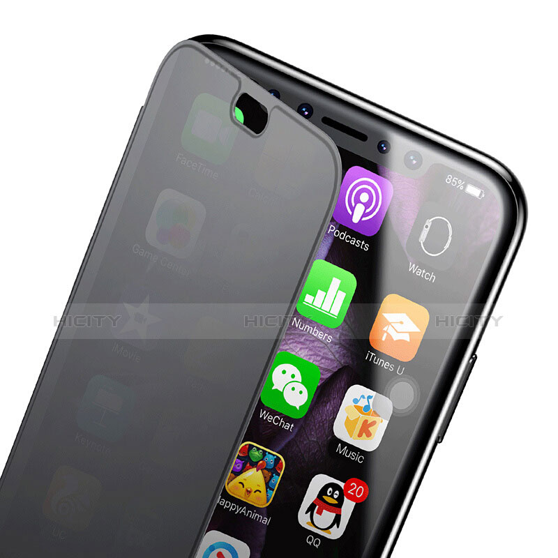 Cover Silicone Trasparente A Flip Morbida per Apple iPhone X Grigio