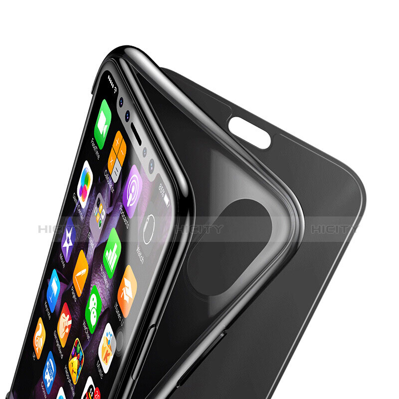 Cover Silicone Trasparente A Flip Morbida per Apple iPhone Xs Max Grigio
