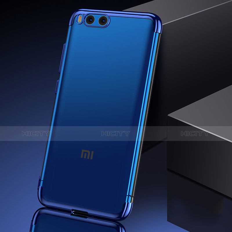 Cover Silicone Trasparente Laterale per Xiaomi Mi Note 3 Blu