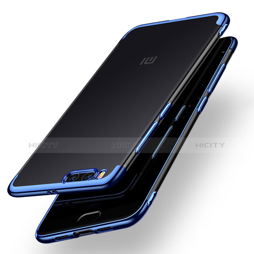 Cover Silicone Trasparente Laterale per Xiaomi Mi Note 3 Blu