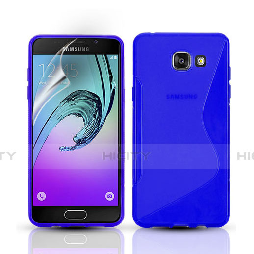 Cover Silicone Trasparente Morbida S-Line per Samsung Galaxy A3 (2016) SM-A310F Blu