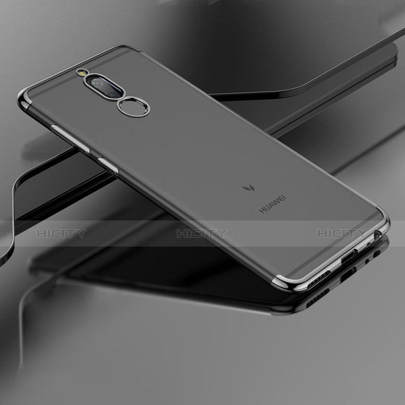 Cover Silicone Trasparente Opaca Laterale per Huawei Maimang 6 Nero