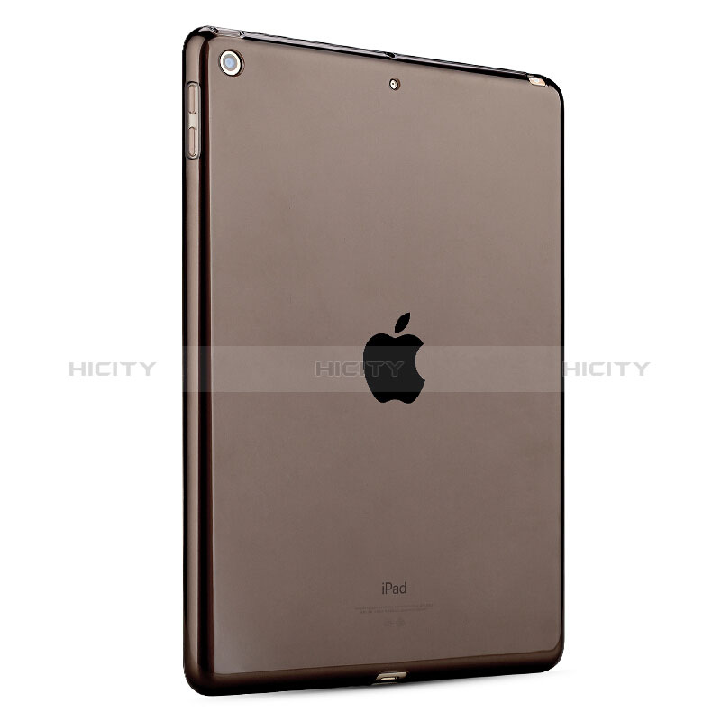 Cover Silicone Trasparente Ultra Slim Morbida per Apple New iPad 9.7 (2018) Grigio