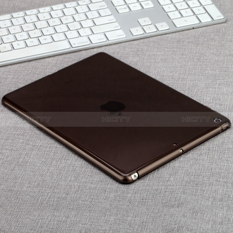 Cover Silicone Trasparente Ultra Slim Morbida per Apple New iPad 9.7 (2018) Grigio