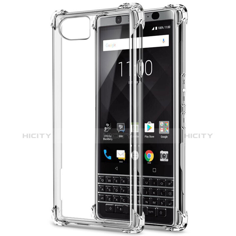 Cover Silicone Trasparente Ultra Slim Morbida per Blackberry KEYone Chiaro