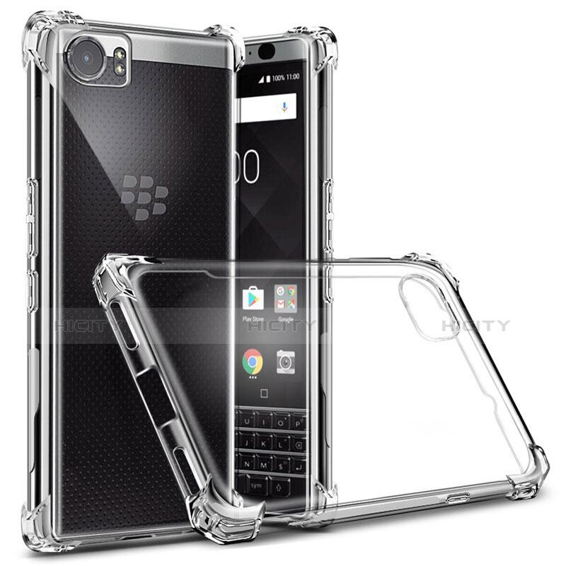 Cover Silicone Trasparente Ultra Slim Morbida per Blackberry KEYone Chiaro