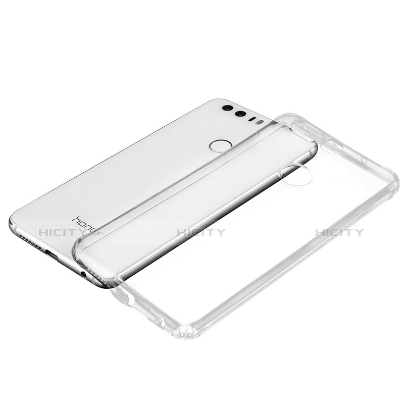 Cover Silicone Trasparente Ultra Slim Morbida per Huawei Honor 8 Chiaro