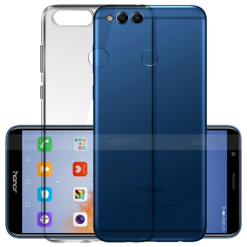Cover Silicone Trasparente Ultra Slim Morbida per Huawei Honor Play 7X Chiaro