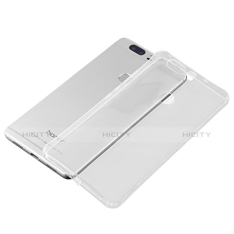 Cover Silicone Trasparente Ultra Slim Morbida per Huawei Honor V8 Chiaro