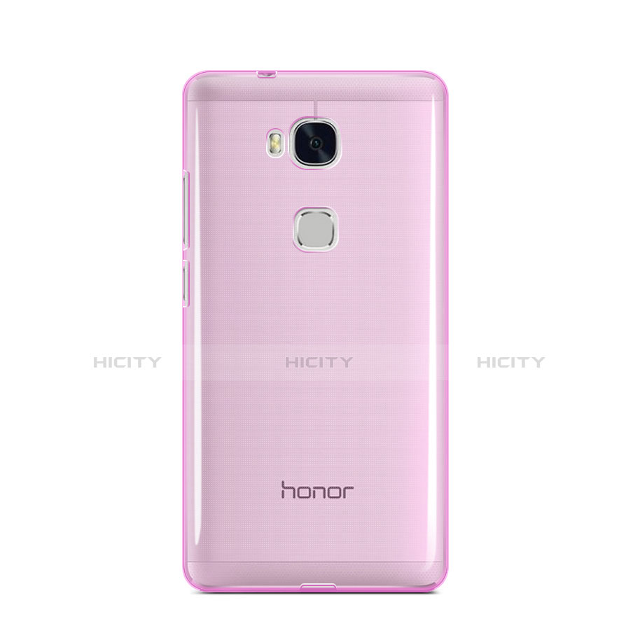 Cover Silicone Trasparente Ultra Slim Morbida per Huawei Honor X5 Rosa