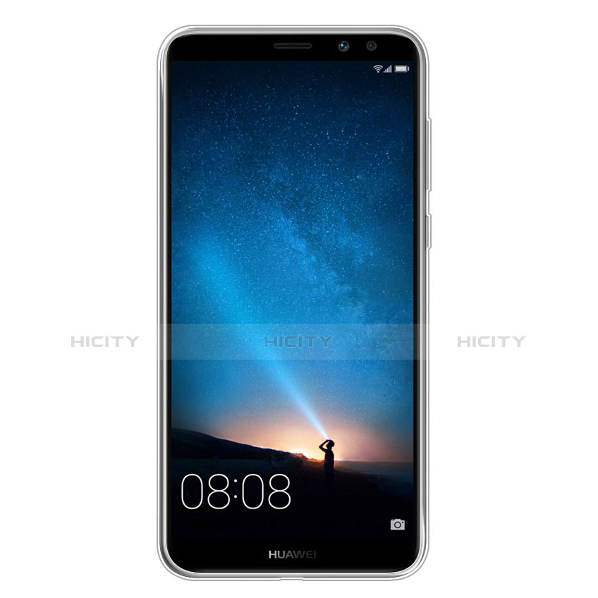 Cover Silicone Trasparente Ultra Slim Morbida per Huawei Mate 10 Lite Chiaro