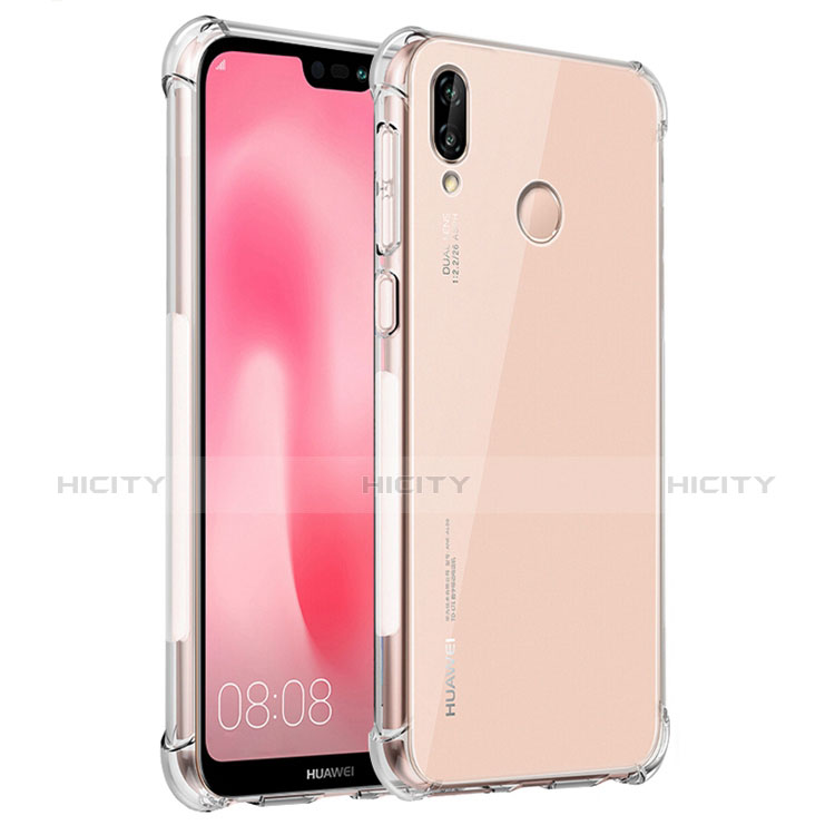 Cover Silicone Trasparente Ultra Slim Morbida per Huawei P20 Lite Chiaro