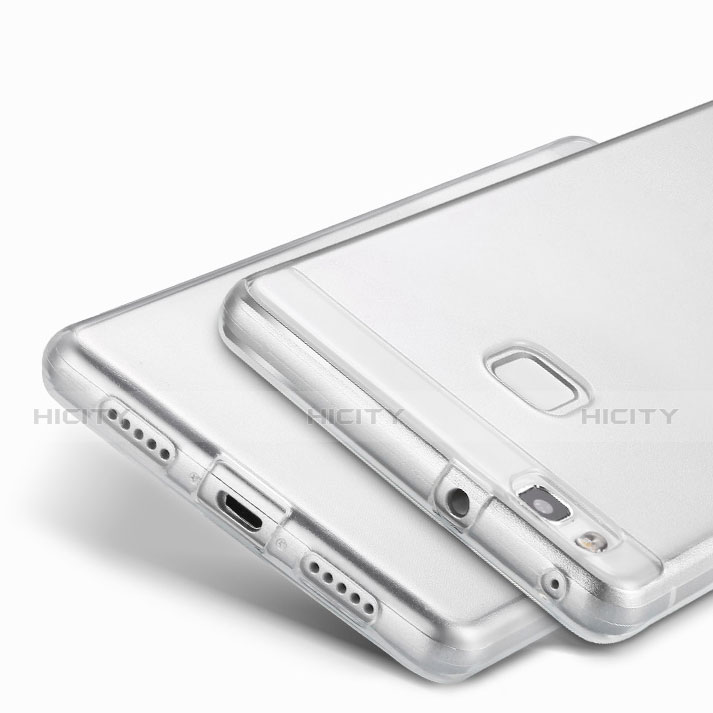 Cover Silicone Trasparente Ultra Slim Morbida per Huawei P9 Lite Chiaro