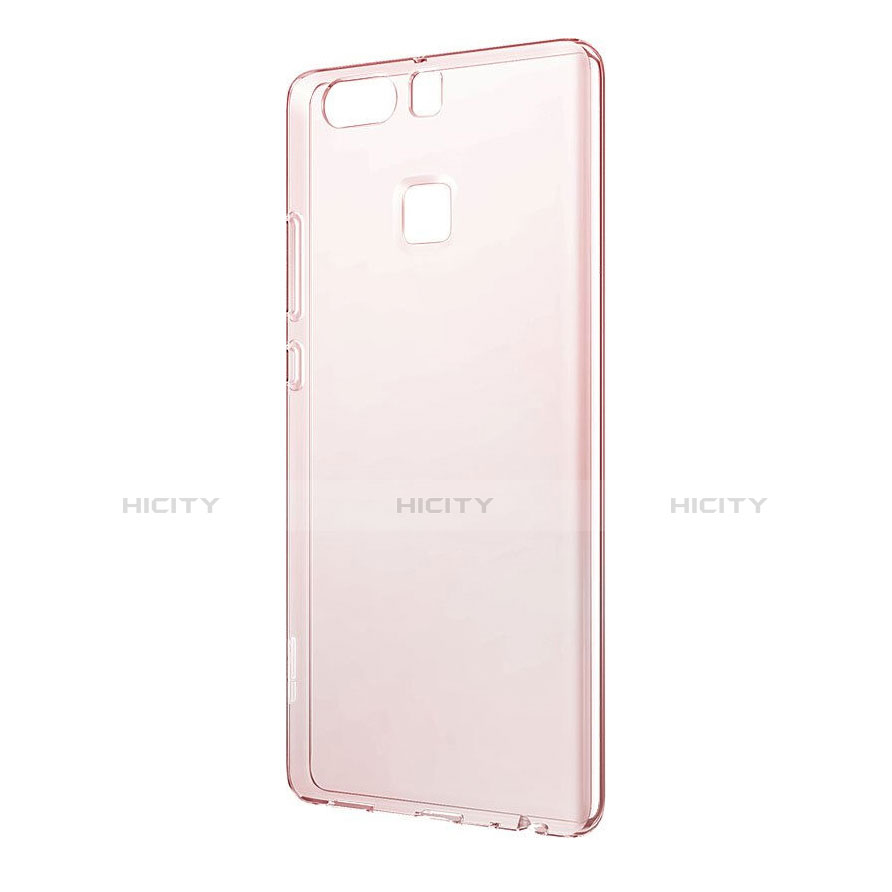 Cover Silicone Trasparente Ultra Slim Morbida per Huawei P9 Oro Rosa