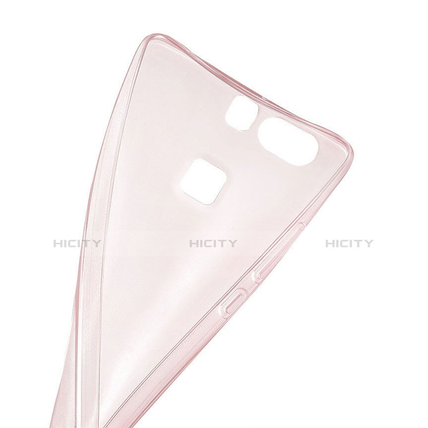 Cover Silicone Trasparente Ultra Slim Morbida per Huawei P9 Oro Rosa