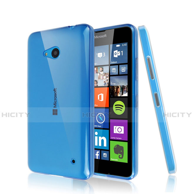 Cover Silicone Trasparente Ultra Slim Morbida per Microsoft Lumia 640 Chiaro