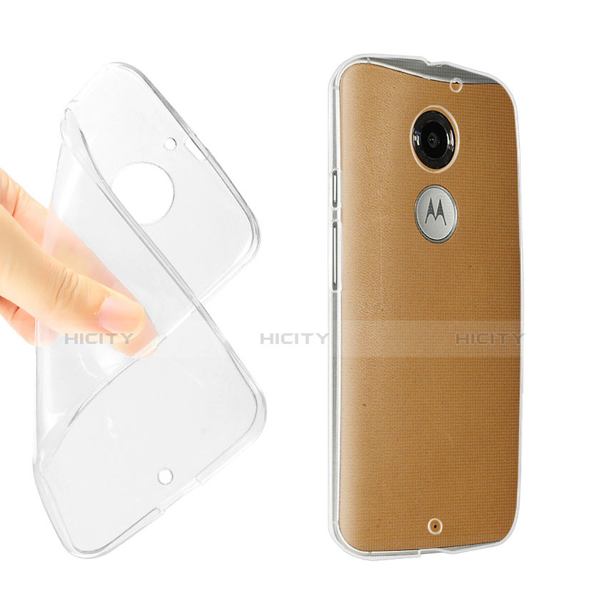 Cover Silicone Trasparente Ultra Slim Morbida per Motorola Moto X (2nd Gen) Chiaro