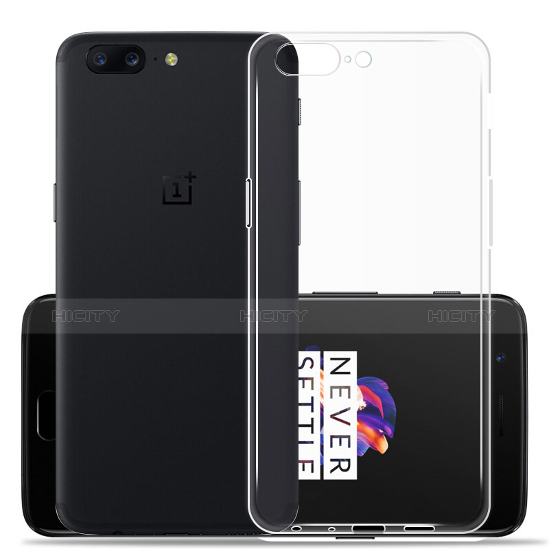 Cover Silicone Trasparente Ultra Slim Morbida per OnePlus 5 Chiaro