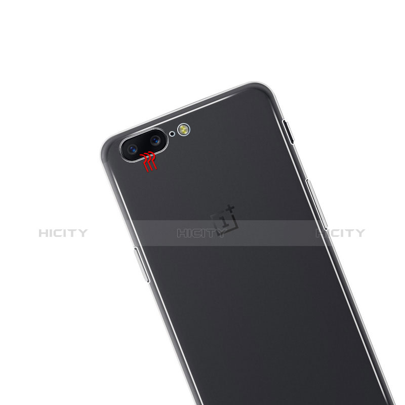 Cover Silicone Trasparente Ultra Slim Morbida per OnePlus 5 Chiaro