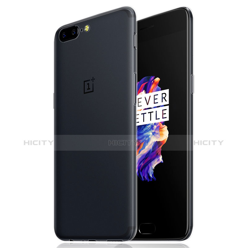 Cover Silicone Trasparente Ultra Slim Morbida per OnePlus 5 Chiaro