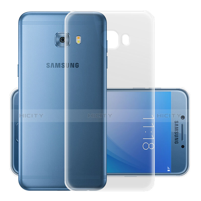 Cover Silicone Trasparente Ultra Slim Morbida per Samsung Galaxy C5 Pro C5010 Chiaro