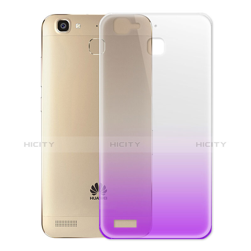 Cover Silicone Trasparente Ultra Slim Morbida Sfumato per Huawei P8 Lite Smart Viola