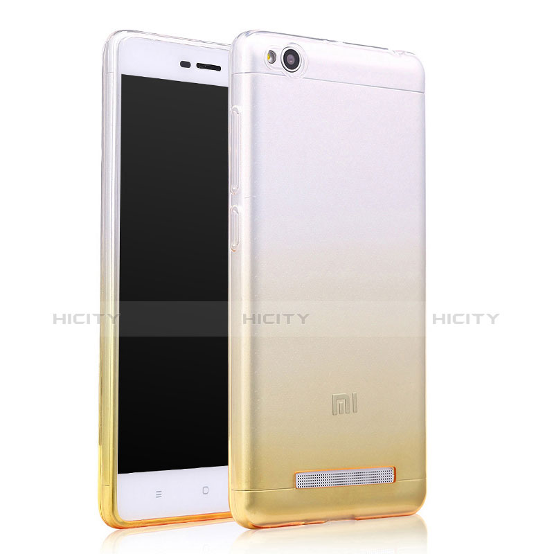 Cover Silicone Trasparente Ultra Slim Morbida Sfumato per Xiaomi Redmi 4A Giallo