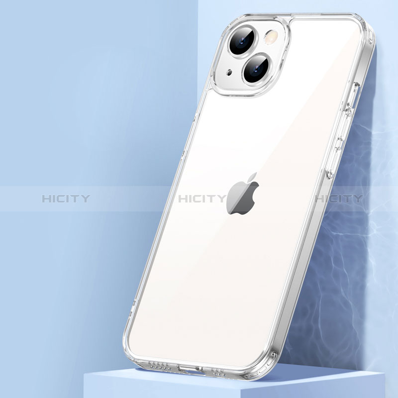 Cover Silicone Trasparente Ultra Sottile Morbida A01 per Apple iPhone 15 Plus Chiaro