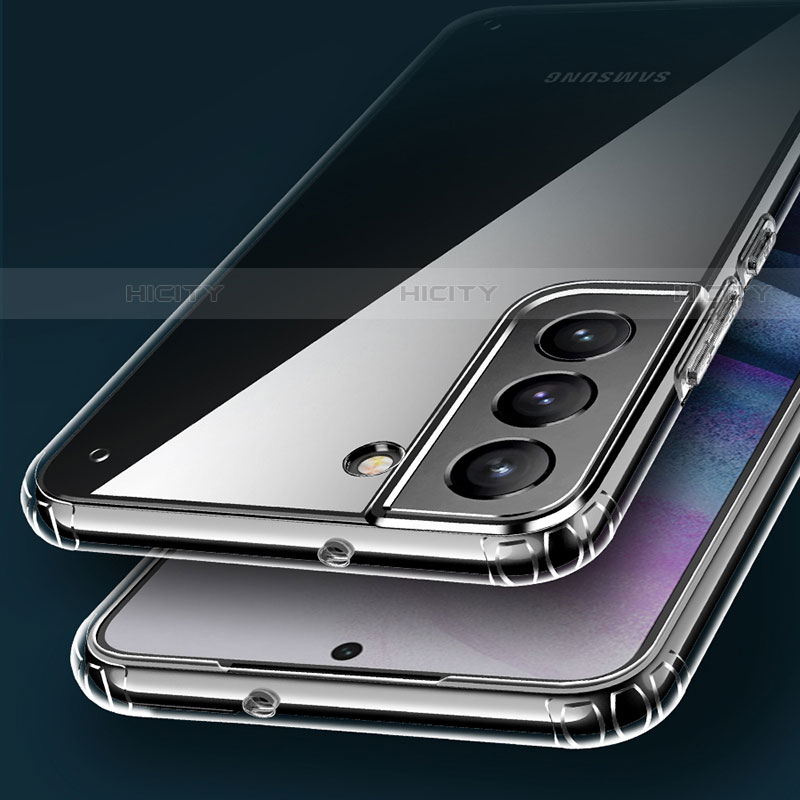 Cover Silicone Trasparente Ultra Sottile Morbida A01 per Samsung Galaxy S21 Plus 5G Chiaro