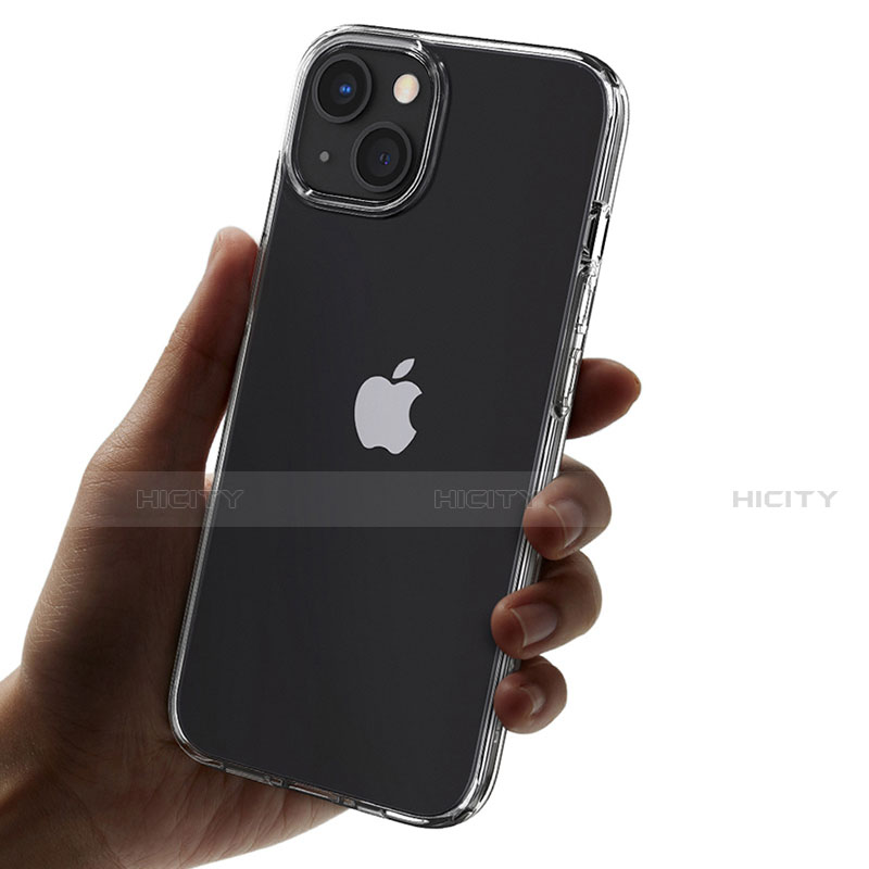 Cover Silicone Trasparente Ultra Sottile Morbida A02 per Apple iPhone 13 Chiaro