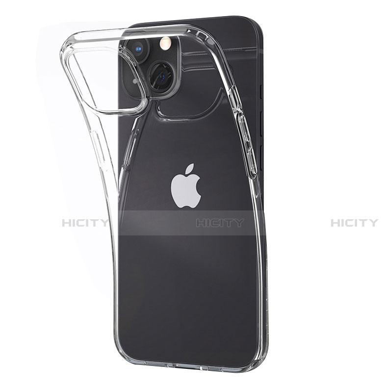Cover Silicone Trasparente Ultra Sottile Morbida A02 per Apple iPhone 13 Mini Chiaro