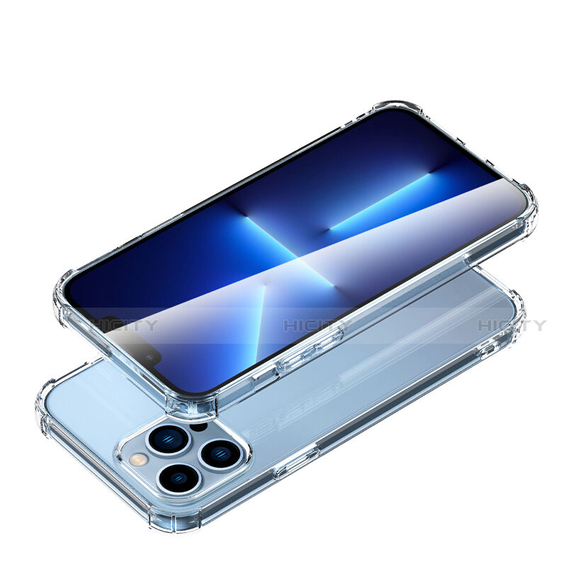 Cover Silicone Trasparente Ultra Sottile Morbida A02 per Apple iPhone 13 Pro Chiaro