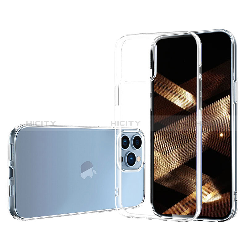 Cover Silicone Trasparente Ultra Sottile Morbida A03 per Apple iPhone 14 Pro Chiaro