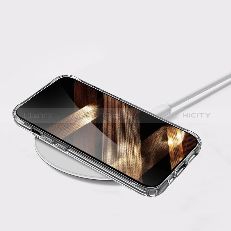 Cover Silicone Trasparente Ultra Sottile Morbida A03 per Apple iPhone 15 Chiaro