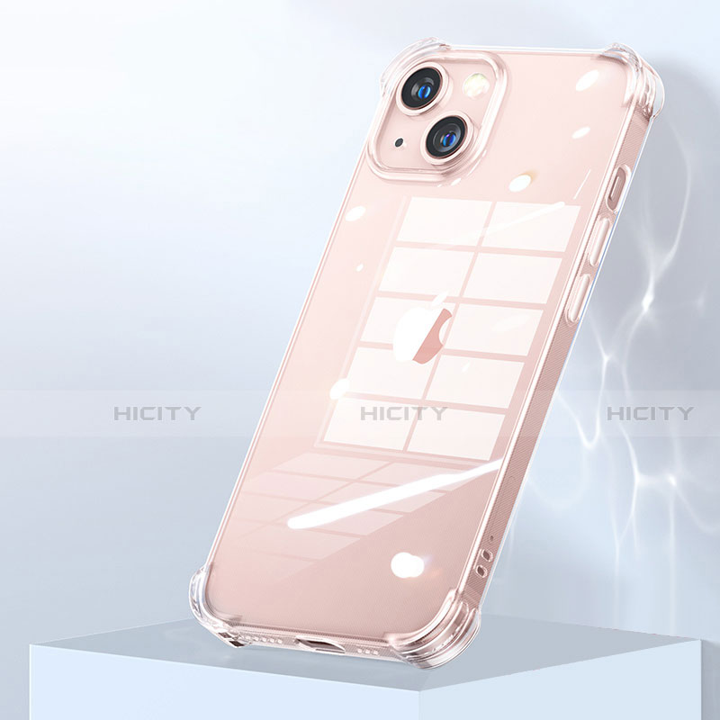 Cover Silicone Trasparente Ultra Sottile Morbida A06 per Apple iPhone 13 Chiaro
