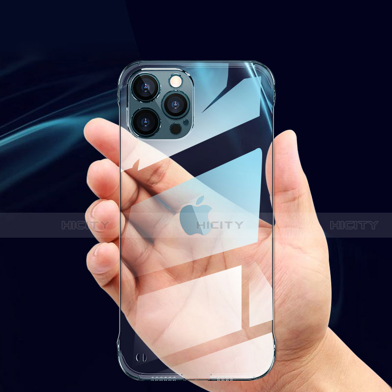Cover Silicone Trasparente Ultra Sottile Morbida A07 per Apple iPhone 13 Pro Max Chiaro