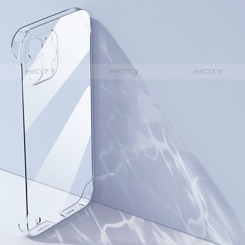 Cover Silicone Trasparente Ultra Sottile Morbida A07 per Apple iPhone 15 Pro Max Chiaro