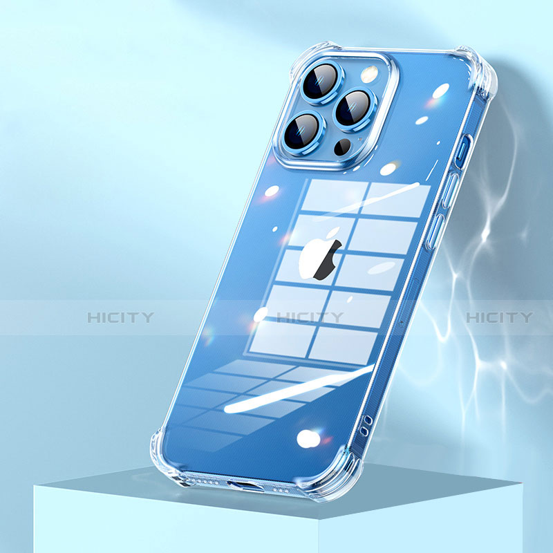 Cover Silicone Trasparente Ultra Sottile Morbida A09 per Apple iPhone 13 Pro Chiaro