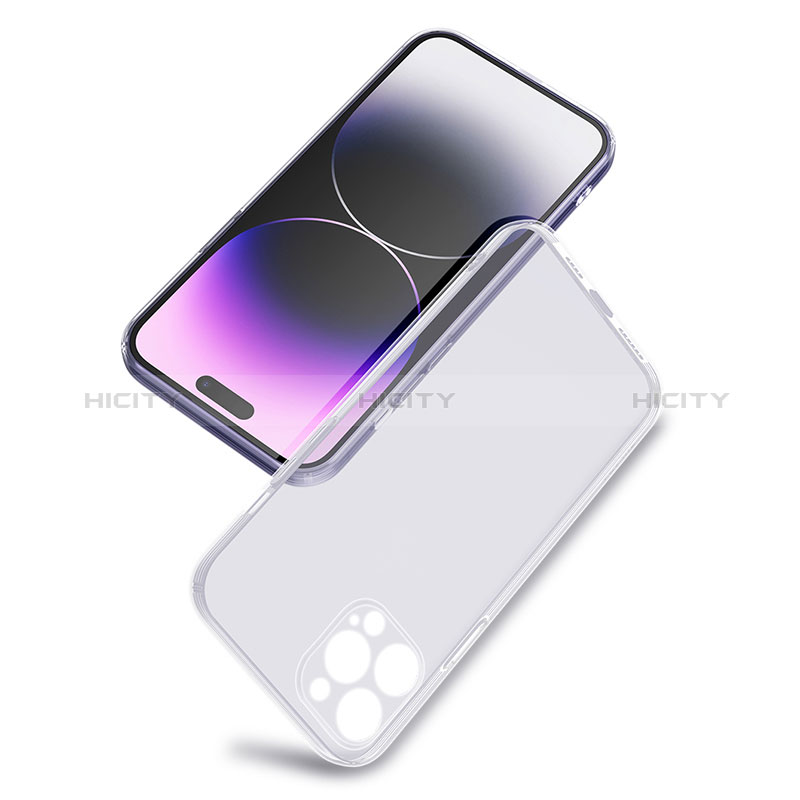 Cover Silicone Trasparente Ultra Sottile Morbida C01 per Apple iPhone 13 Pro Max Chiaro