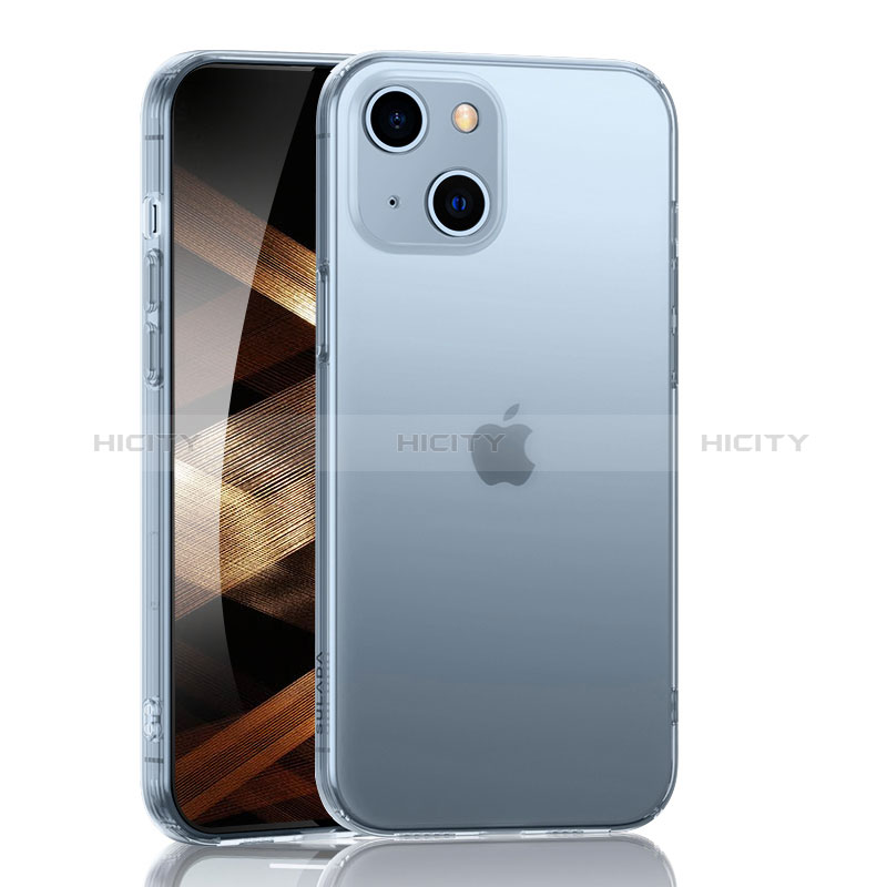 Cover Silicone Trasparente Ultra Sottile Morbida C02 per Apple iPhone 15 Chiaro
