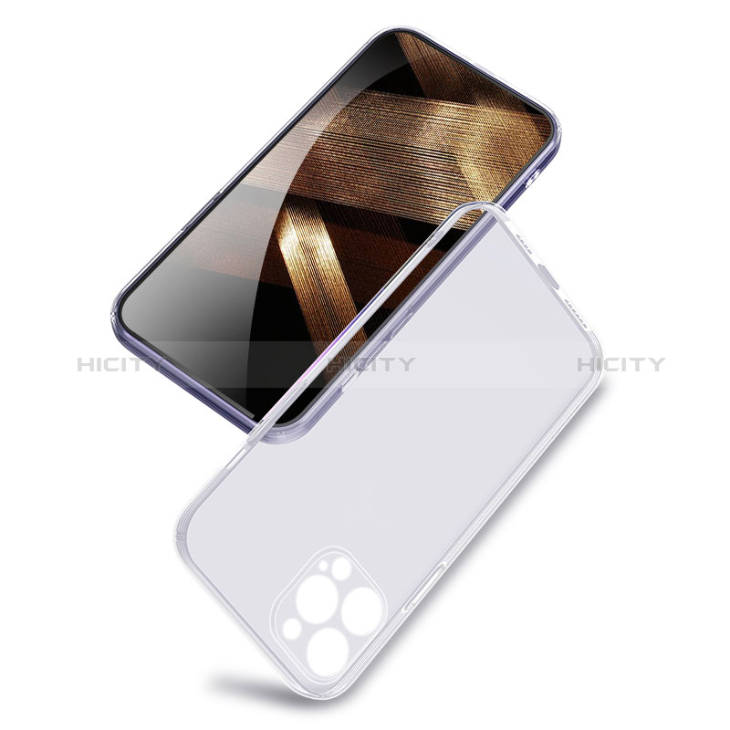 Cover Silicone Trasparente Ultra Sottile Morbida C02 per Apple iPhone 15 Plus Chiaro