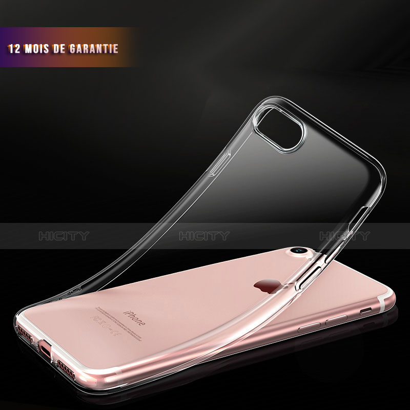 Cover Silicone Trasparente Ultra Sottile Morbida H02 per Apple iPhone 8 Chiaro