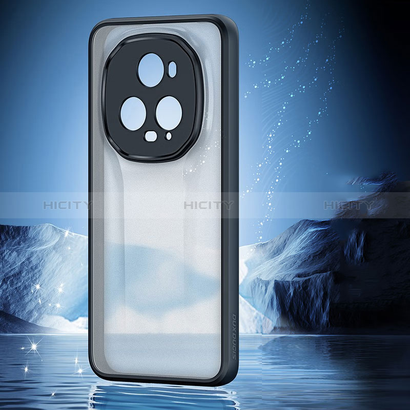 Cover Silicone Trasparente Ultra Sottile Morbida H02 per Huawei Honor Magic5 Pro 5G Nero